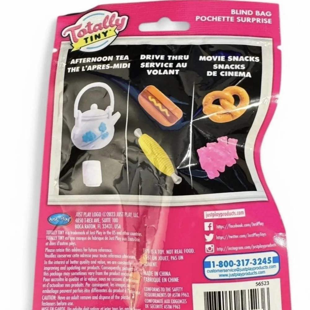 Lot Of 2 Totally Tiny Blind Bags - Series 2- Two Per‎ Bag - Food Collectable